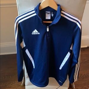 Boys XL Adidas Climacool quarter zip top